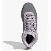 Зимние кроссовки Adidas Hoops 2.0 высокие серые